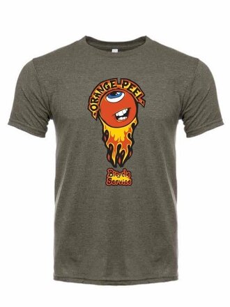 Orange Peel Custom OP Men's T-Shirt Flaming Orange Orange Peel Custom OP Men's T-Shirt Flaming Orange