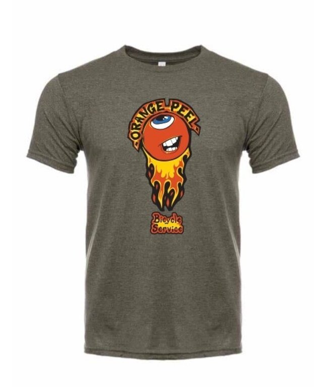 Orange Peel Custom OP Men's T-Shirt Flaming Orange