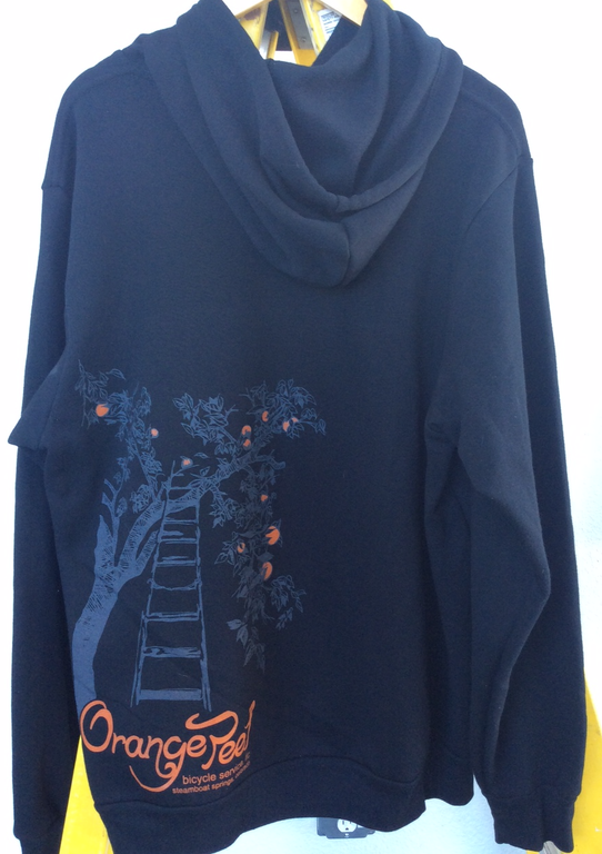 Orange Peel Custom OP Hoodie Black with Orange Tree Logo