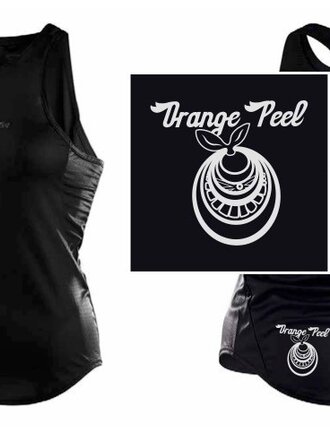 ORANGE PEEL & TLD LUXE TANK BLACK CUSTOM JERSEY ORANGE PEEL & TLD LUXE TANK BLACK CUSTOM JERSEY