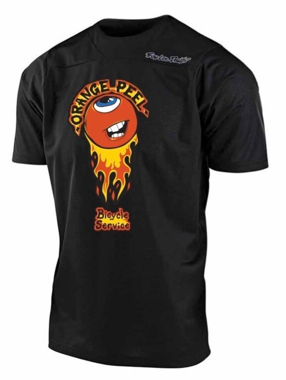 ORANGE PEEL & TLD YOUTH SKYLINE FLAMING ORNAGE CUSTOM JERSEY