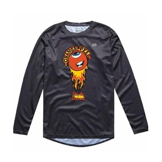 ORANGE PEEL & TLD FLOWLINE LS FLAMING ORANGE CUSTOM JERSEY