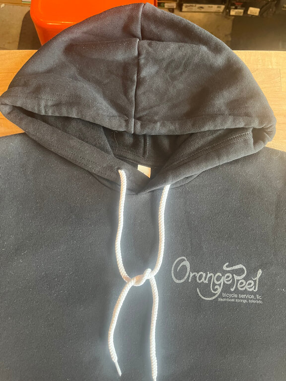 Orange Peel Custom OP Hoodie Black with Orange Tree Logo