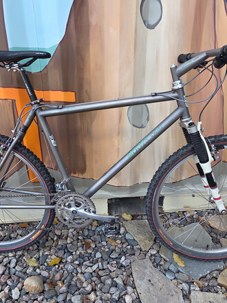 Moots Titanium 20" YBB 8 speed XTR Vintage Bike with Ti One Piece Quill Stem/Bar