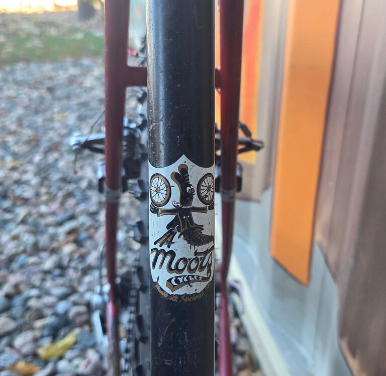 Moots Mountaineer Vintage Steel Bike in Red and Black