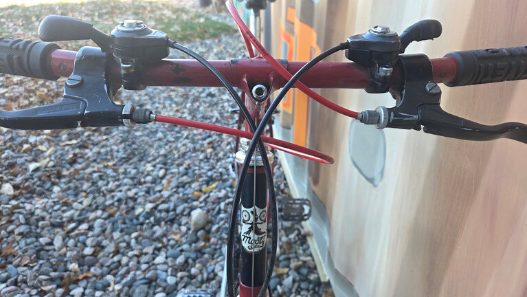 Moots Mountaineer Vintage Steel Bike in Red and Black