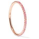 ILEANA MAKRI THREAD BAND P-PS 18K PINK GOLD RING WITH PINK SAPPHIRES