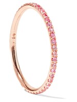 ILEANA MAKRI THREAD BAND P-PS 18K PINK GOLD RING WITH PINK SAPPHIRES