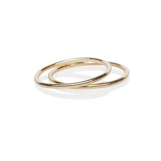 EF COLLECTION GOLD PINKY BAND RING