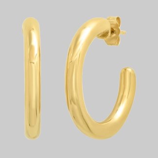 ERINESS 14K YELLOW GOLD PARTY HOOPS