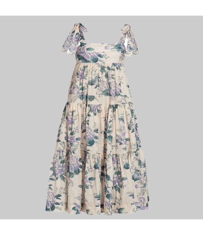CASSIA TIE SHOULDER DRESS - Planet Bardot