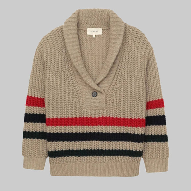henley pullover sweater