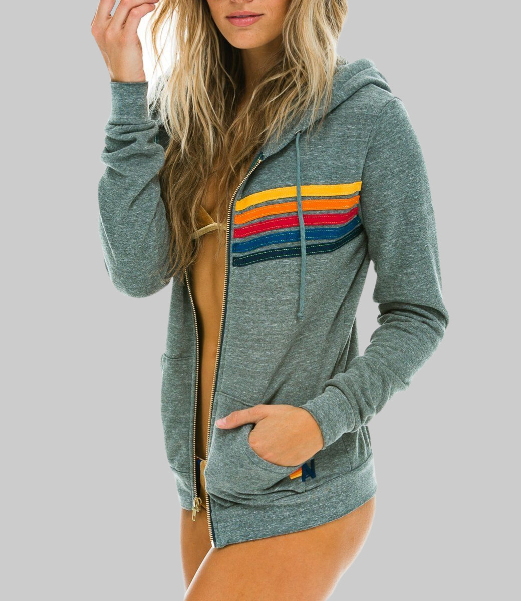 5 Stripe Zip Hoodie