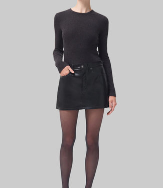 AGOLDE RECYCLED LEATHER LIV MINI SKIRT