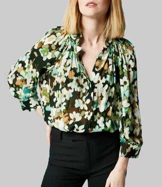 SMYTHE GATHERED BLOUSE