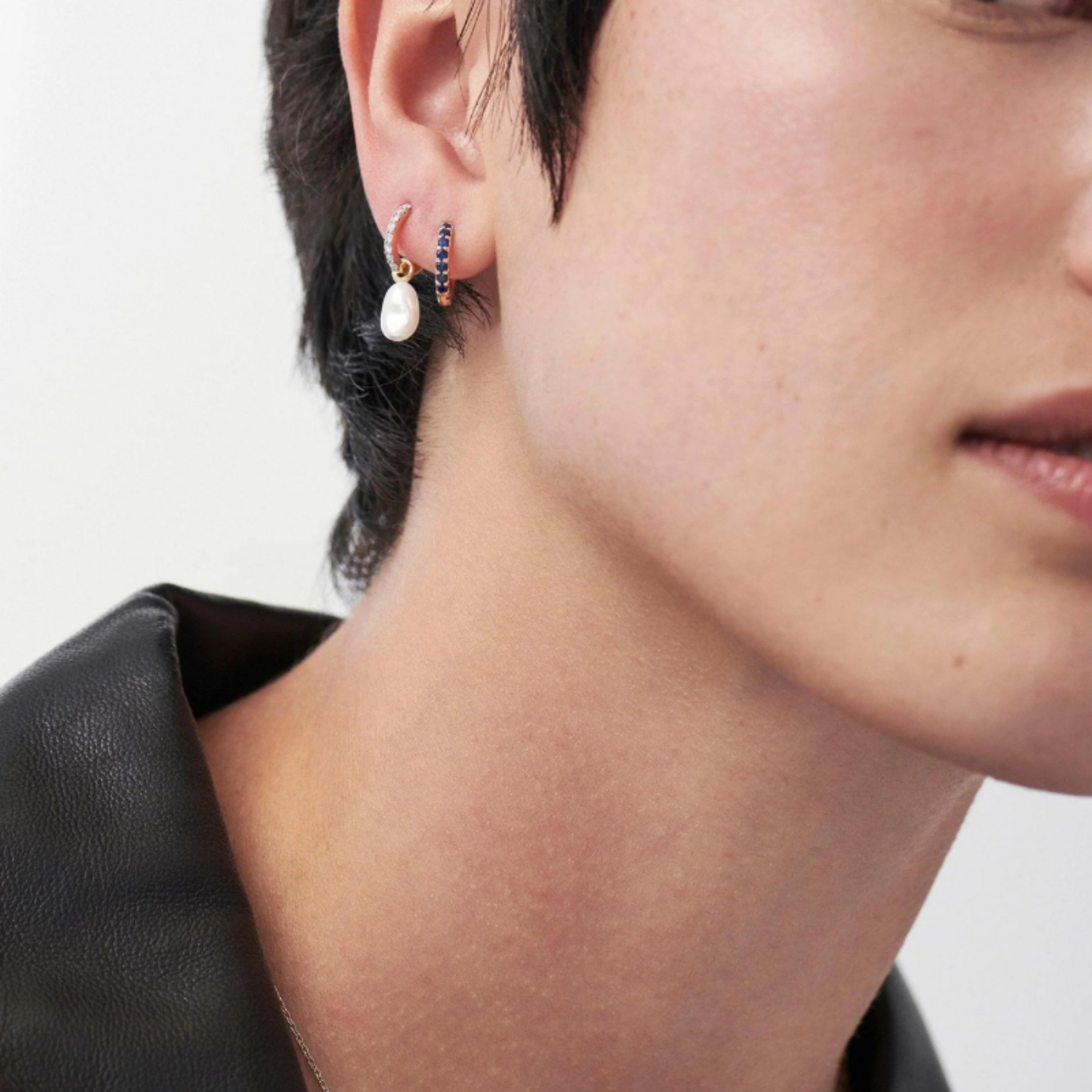 MISSOMA FINE BLUE SAPPHIRE HUGGIES