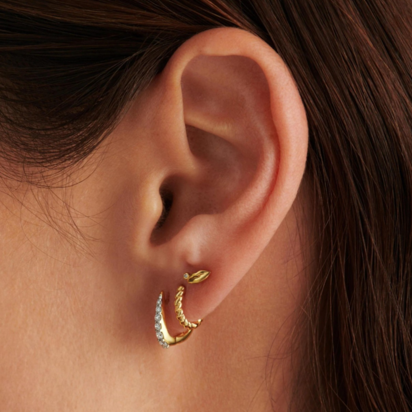 MISSOMA FINE DIAMOND LIPS SINGLE STUD