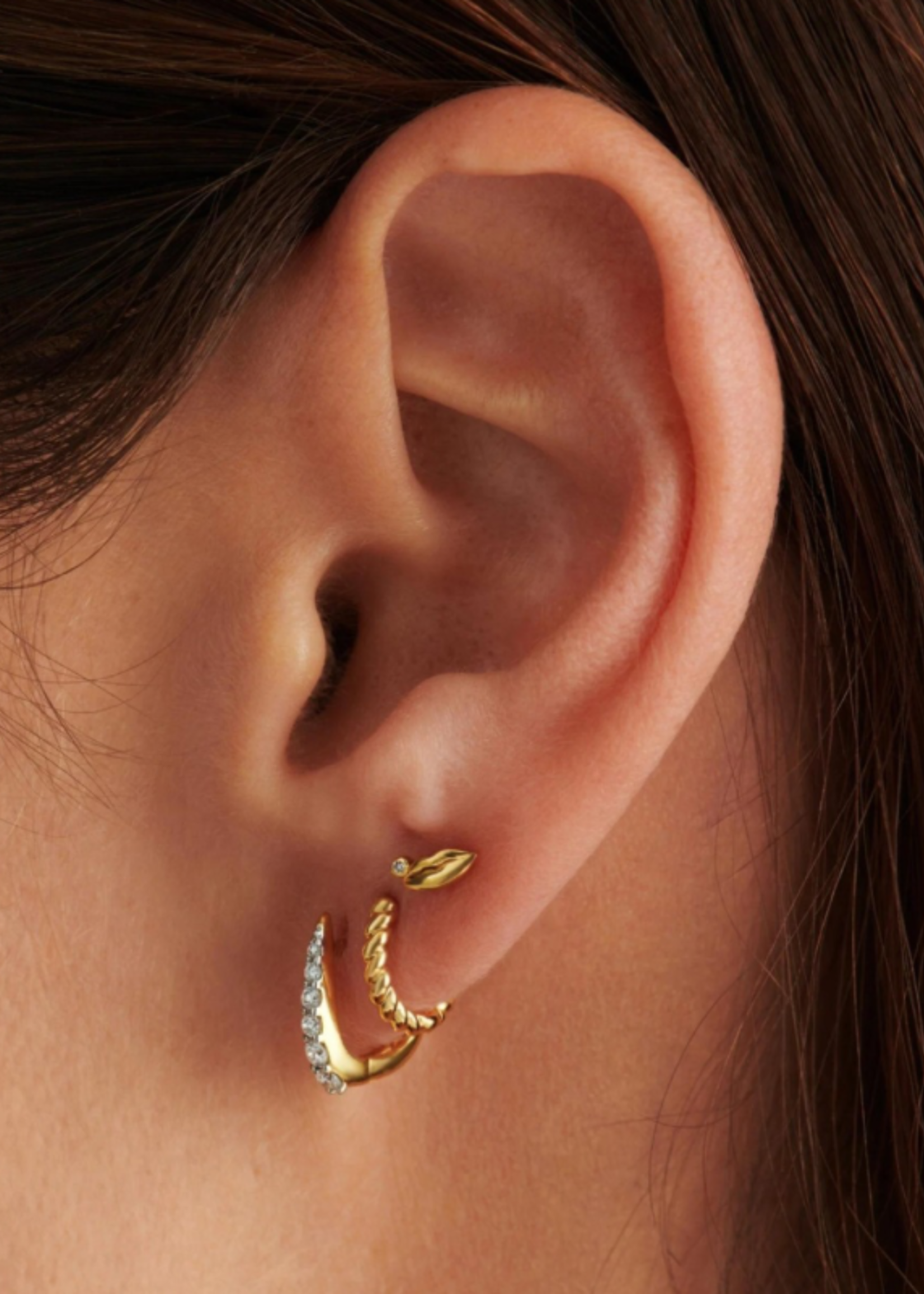 MISSOMA FINE DIAMOND LIPS SINGLE STUD