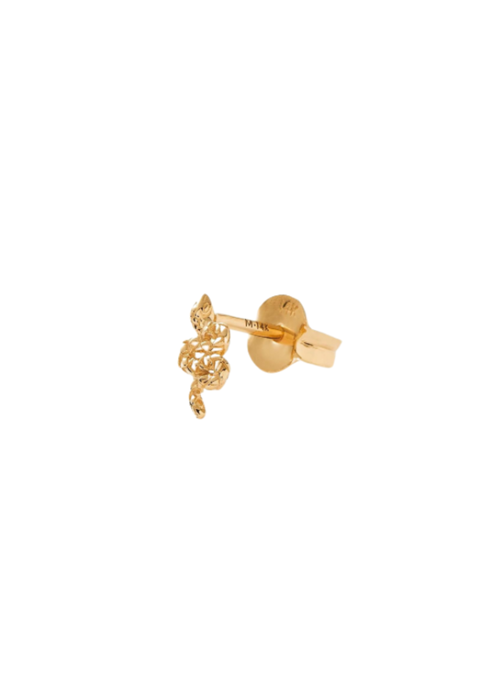 MISSOMA FINE SNAKE SINGLE STUD EARRING