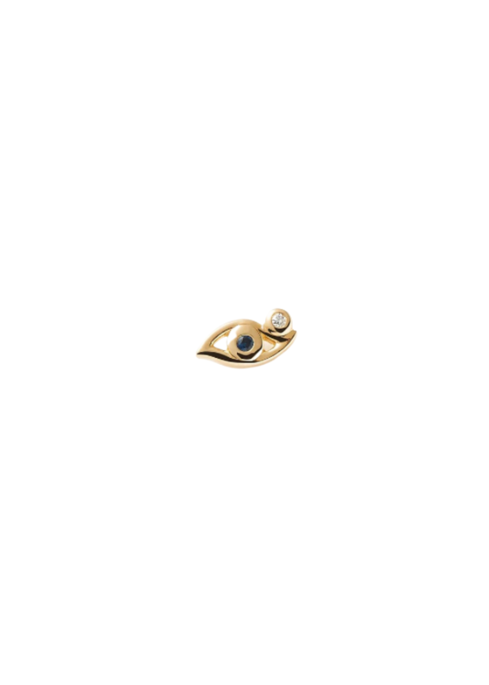 MISSOMA FINE DIAMOND & BLUE SAPPHIRE EYE SINGLE STUD