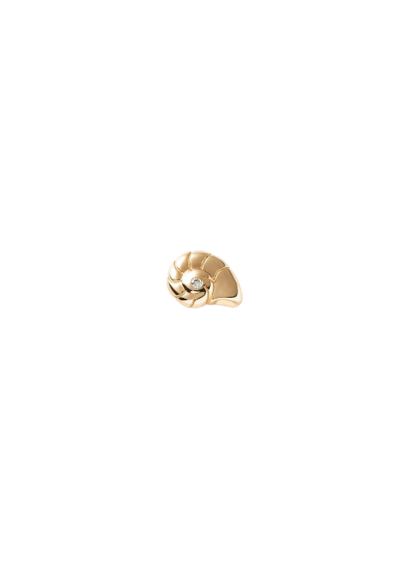 MISSOMA FINE DIAMOND SHELL SINGLE STUD
