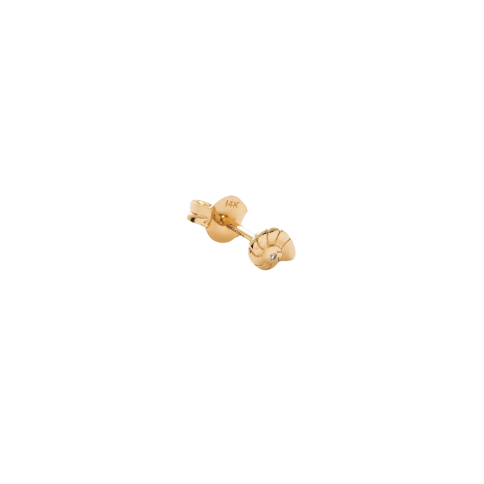 MISSOMA FINE DIAMOND SHELL SINGLE STUD