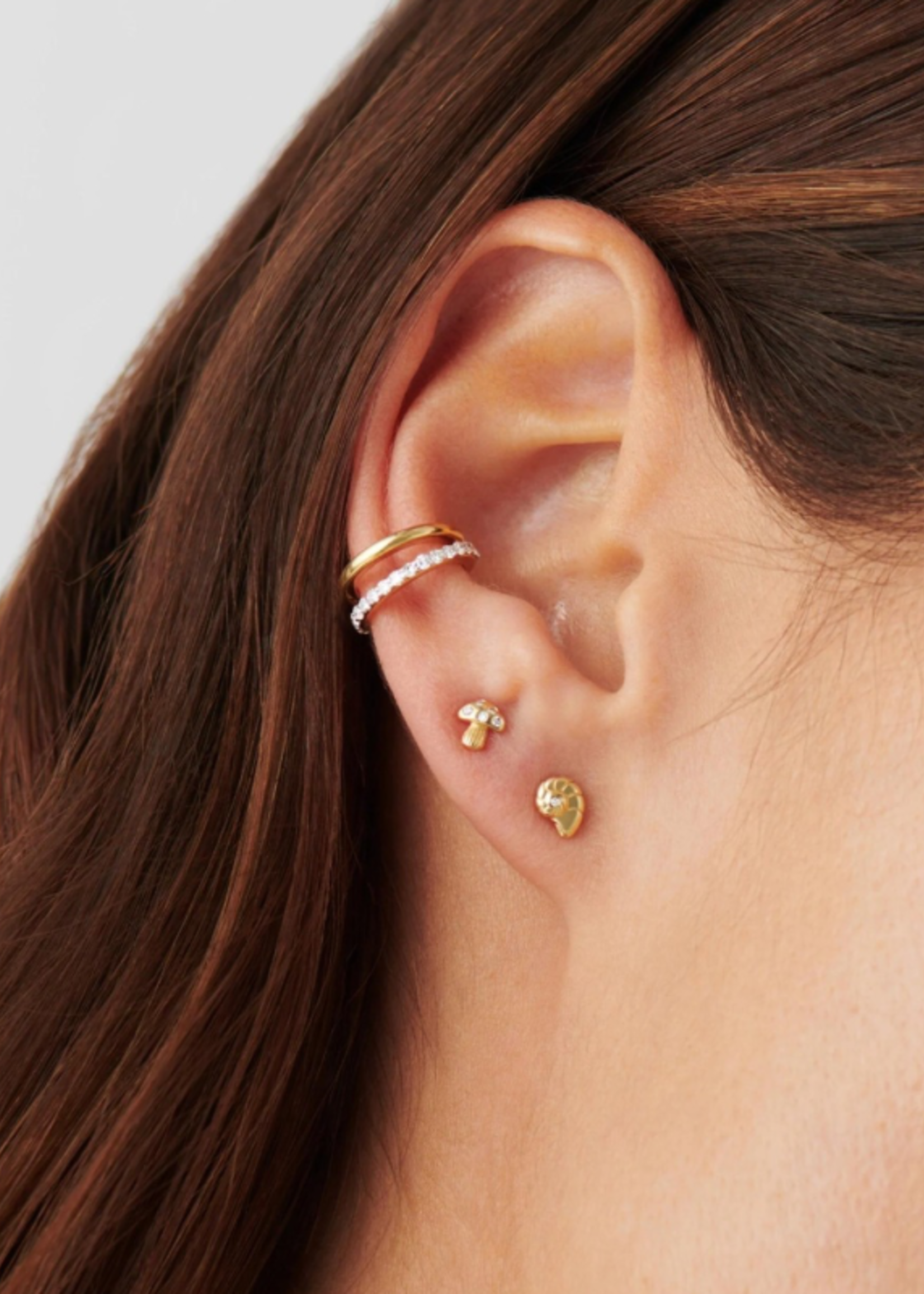 MISSOMA FINE DIAMOND SHELL SINGLE STUD