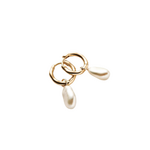 MISSOMA FINE PEARL ORGANIC DROP MINI HOOPS