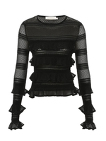 ZIMMERMANN ILLUSTRATION FRILLED TOP