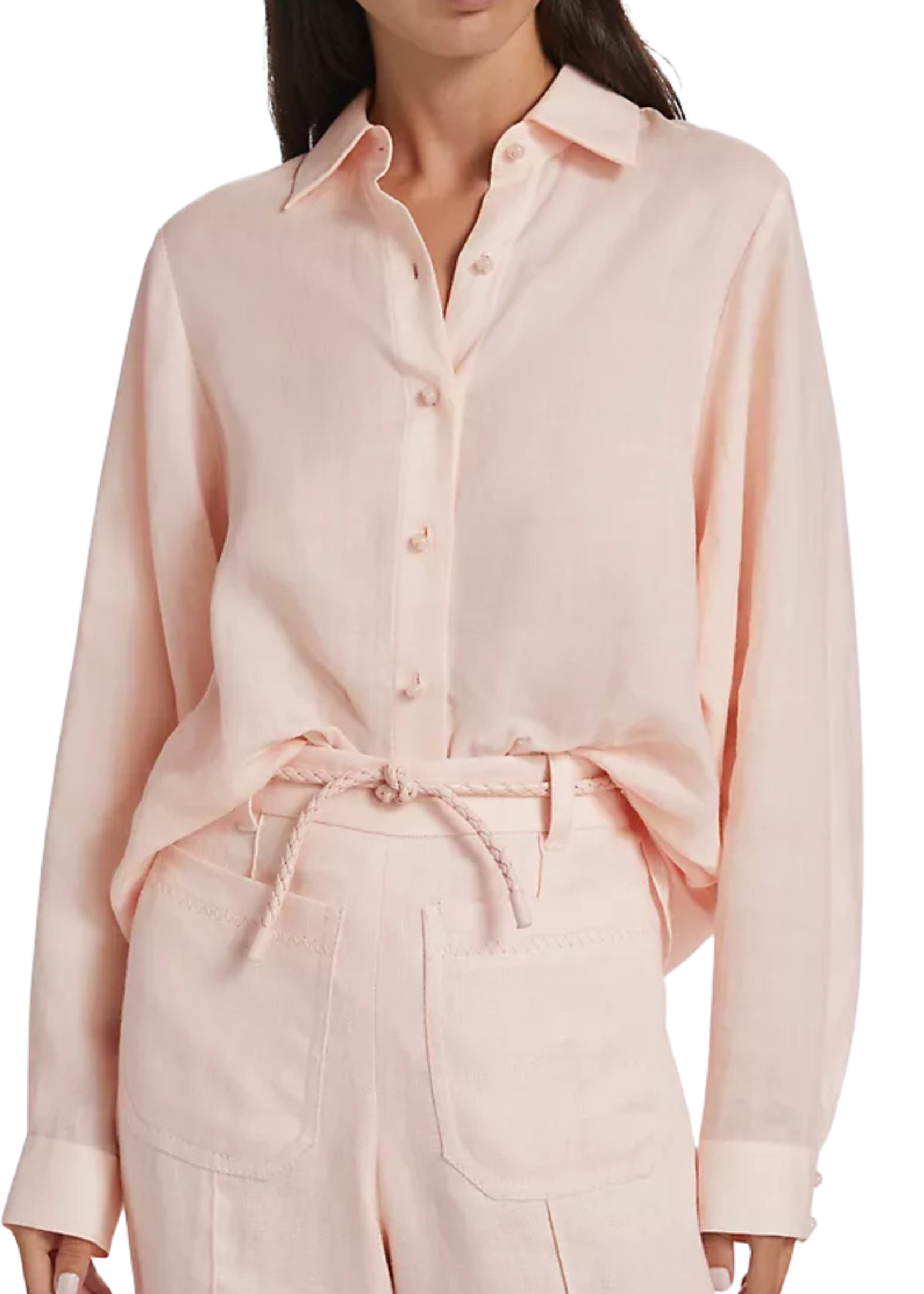 ZIMMERMANN CRUSHED OVER SIZE SHIRT