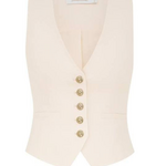 ZIMMERMANN CRUSHED LINEN WAISTCOAT