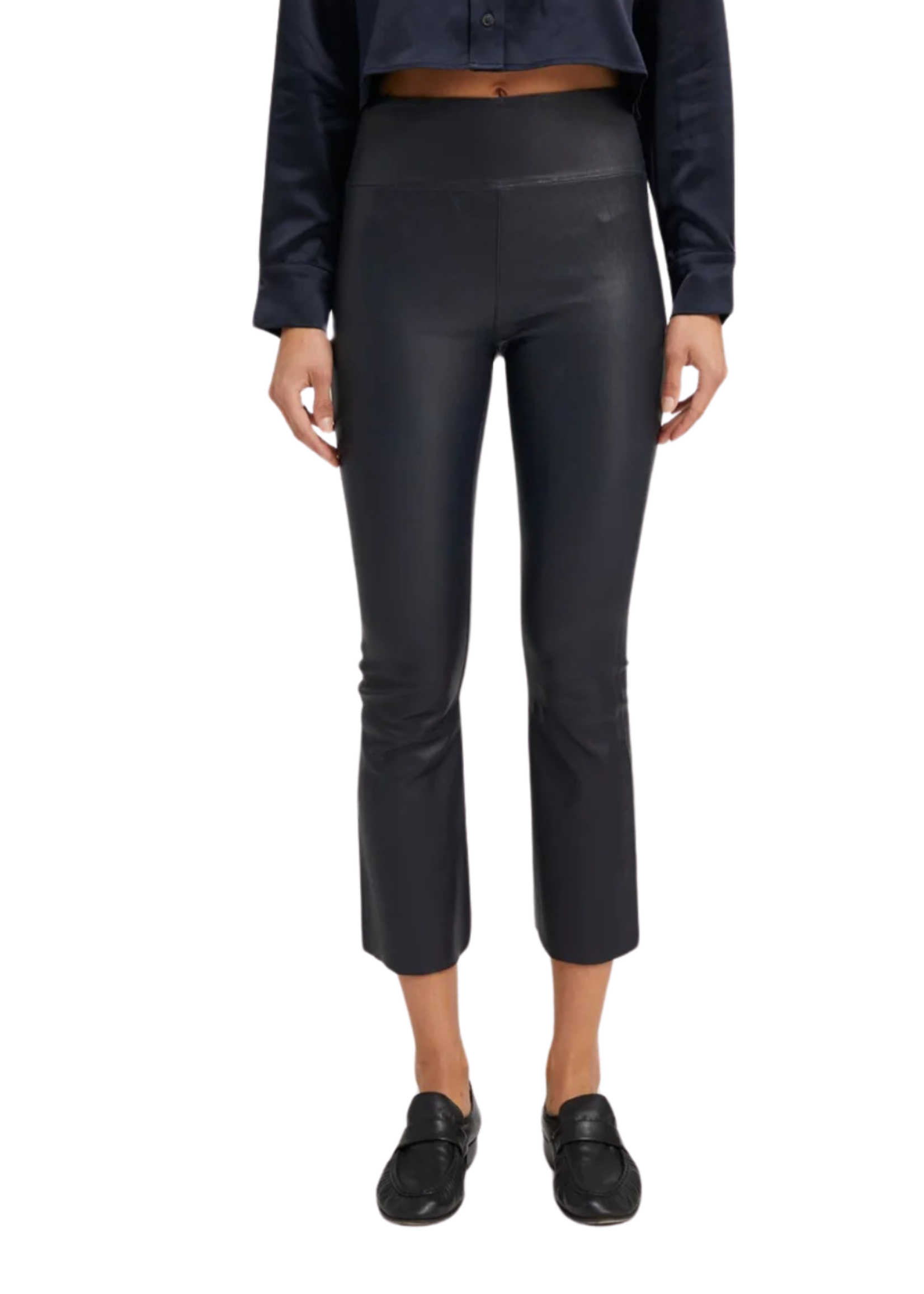 SPRWMN NAVY CROPPED FLARE
