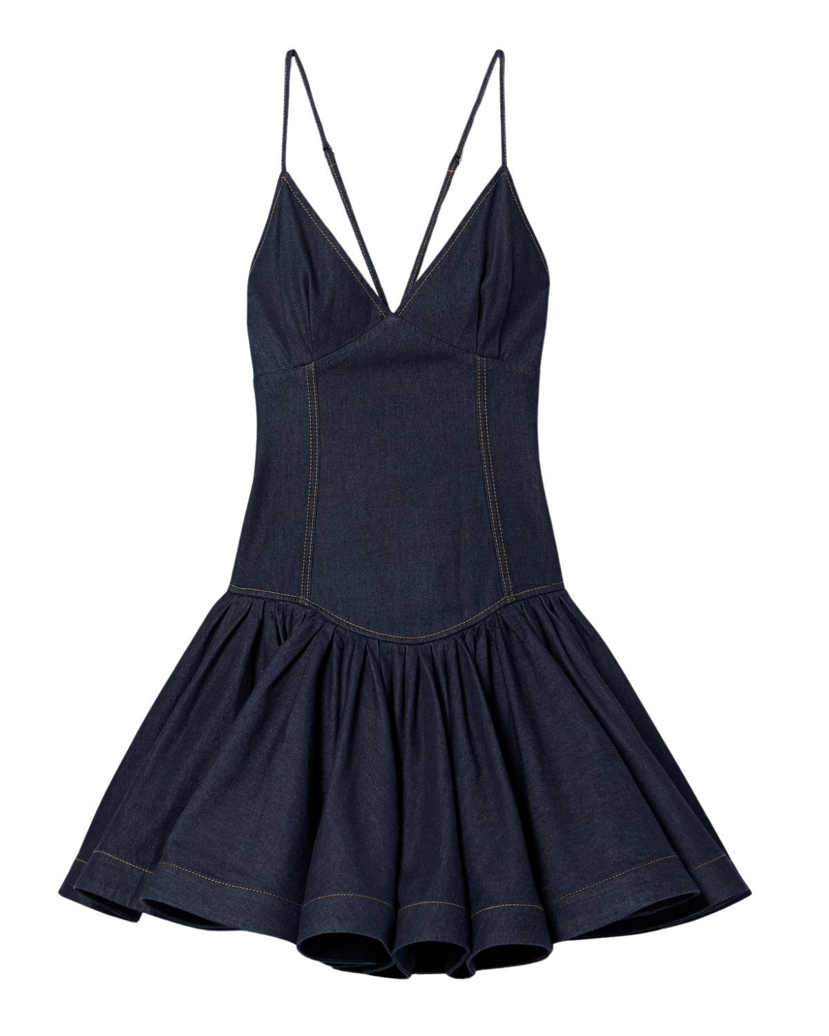 Bonnie denim mini dress ♡ andmary ANDMARY】Bonnie denim mini dress