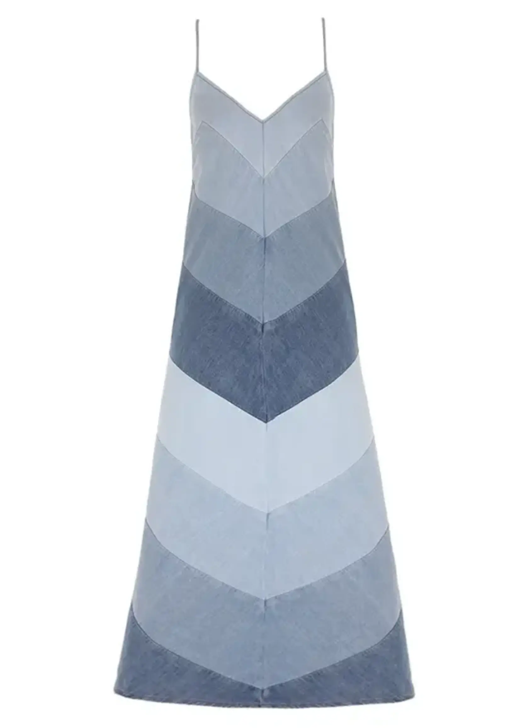 ZIMMERMANN TALLOW CHEVRON MAXI DRESS