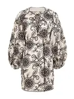 ZIMMERMANN TALLOW EMBRODIERED MINI DRESS