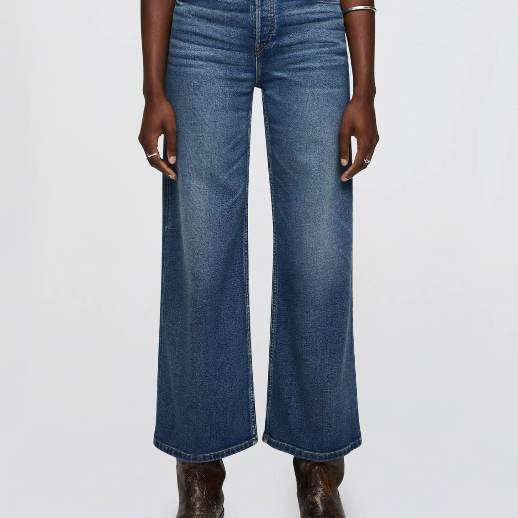 RE/DONE HIGH RISE WIDE LEG CROP