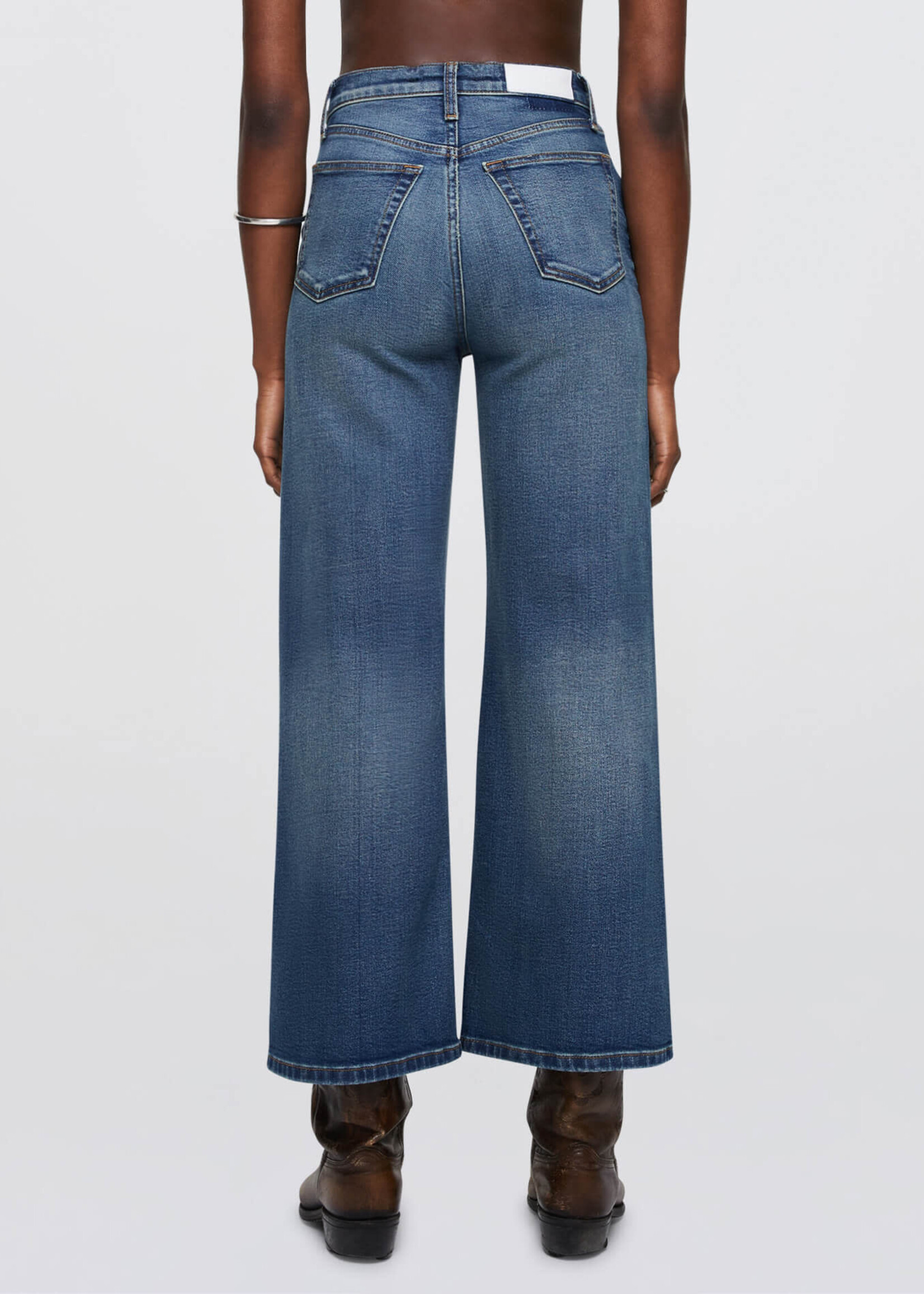 RE/DONE HIGH RISE WIDE LEG CROP