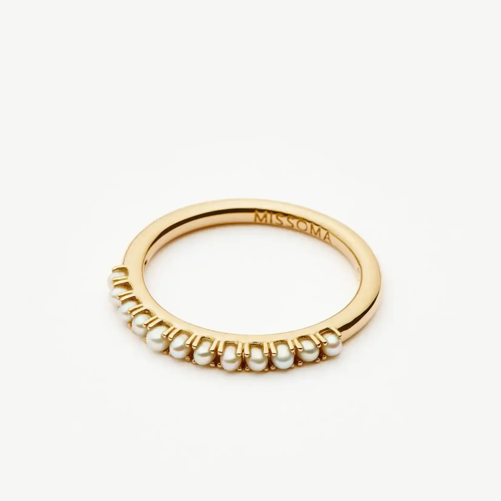 MISSOMA FINE HALF ETERNITY PEARL RING
