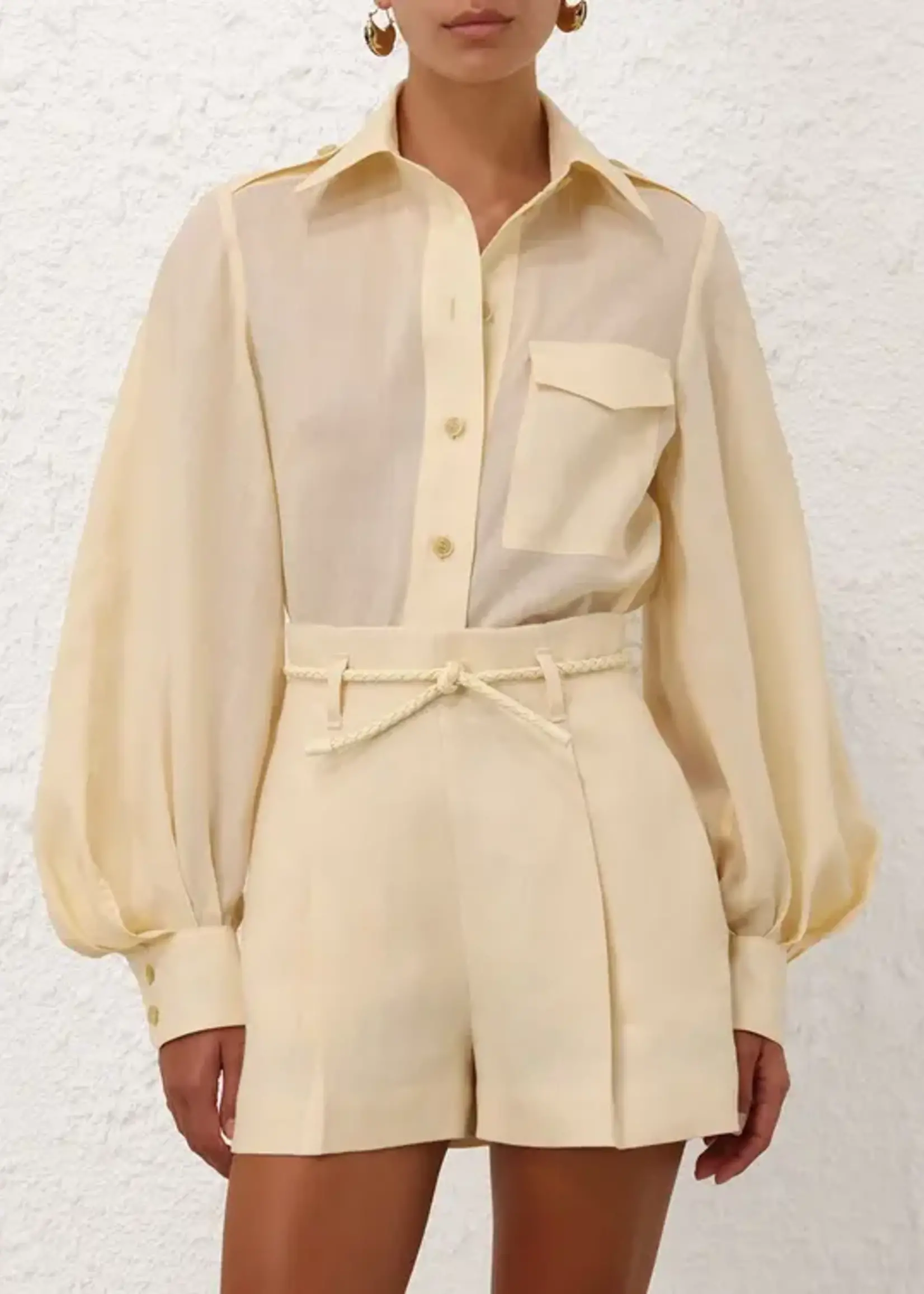 ZIMMERMANN ILLUMINATE LINEN SHORT