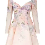 ZIMMERMANN DAWNING PUFF SLEEVE MINI DRESS