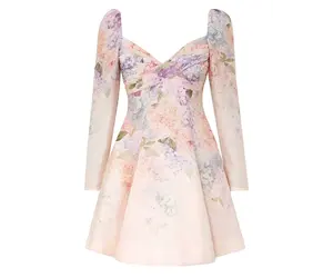 【Zimmermann】DAWNING PUFF SLEEVE MINI DRESS パフスリーブ 230000034451_0000251-