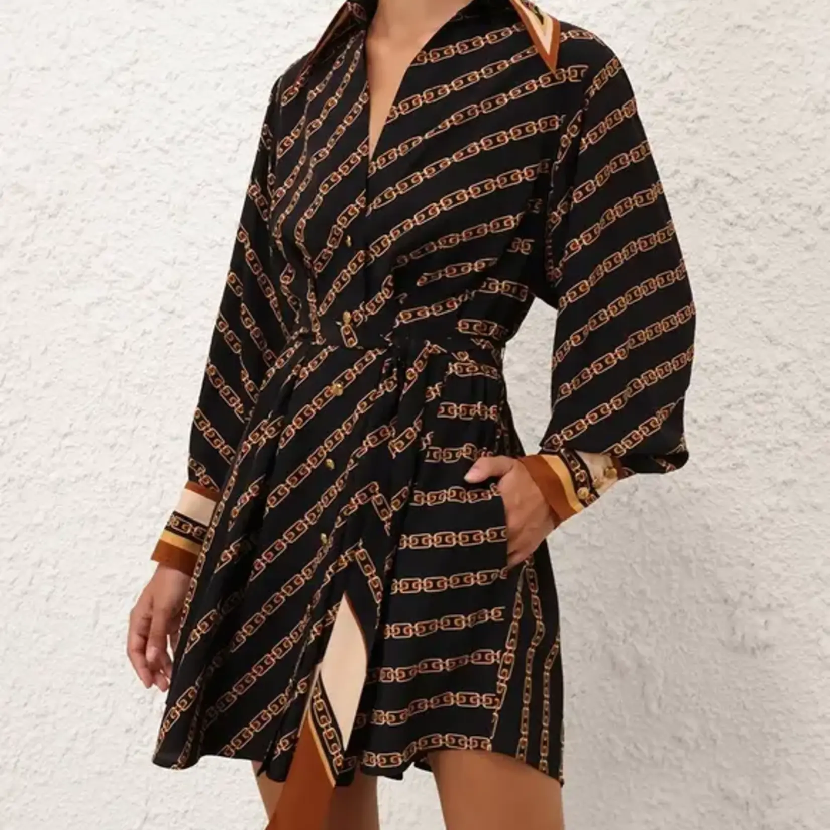 ZIMMERMANN TUCK MINI SHIRT DRESS
