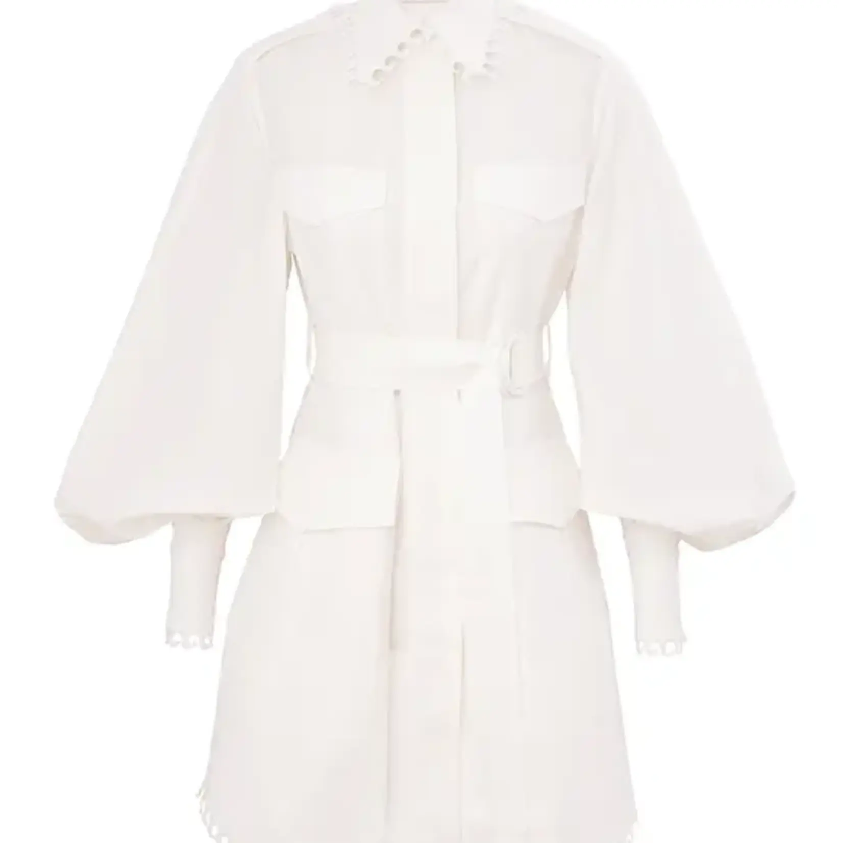 ZIMMERMANN ILLUMINATE UTILTY MINI DRESS