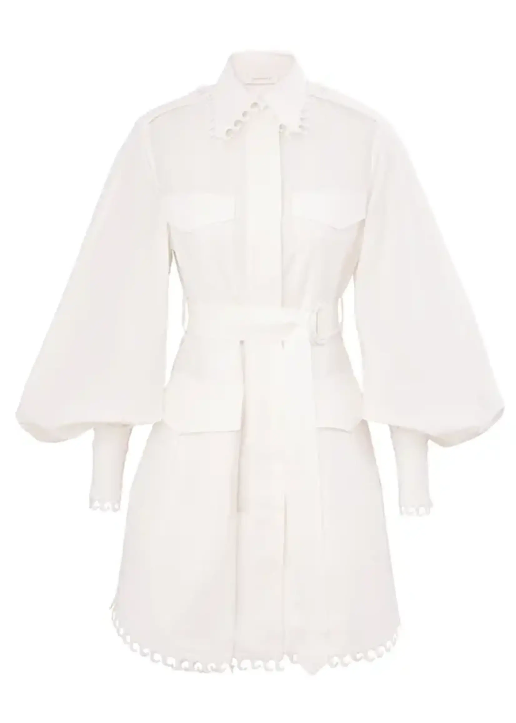 ZIMMERMANN ILLUMINATE UTILTY MINI DRESS