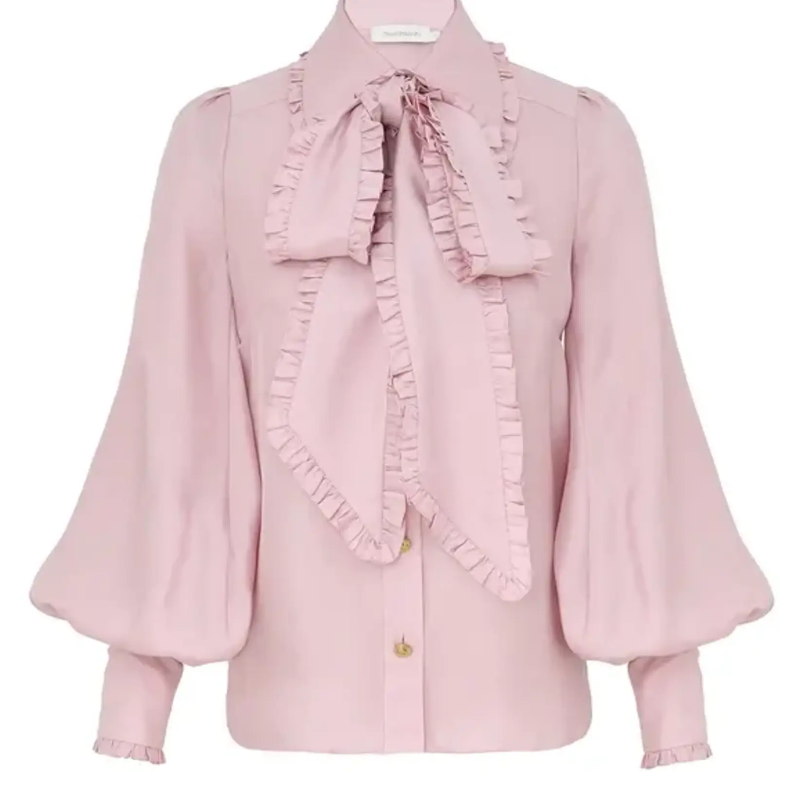 ZIMMERMANN TWILL BOW SHIRT