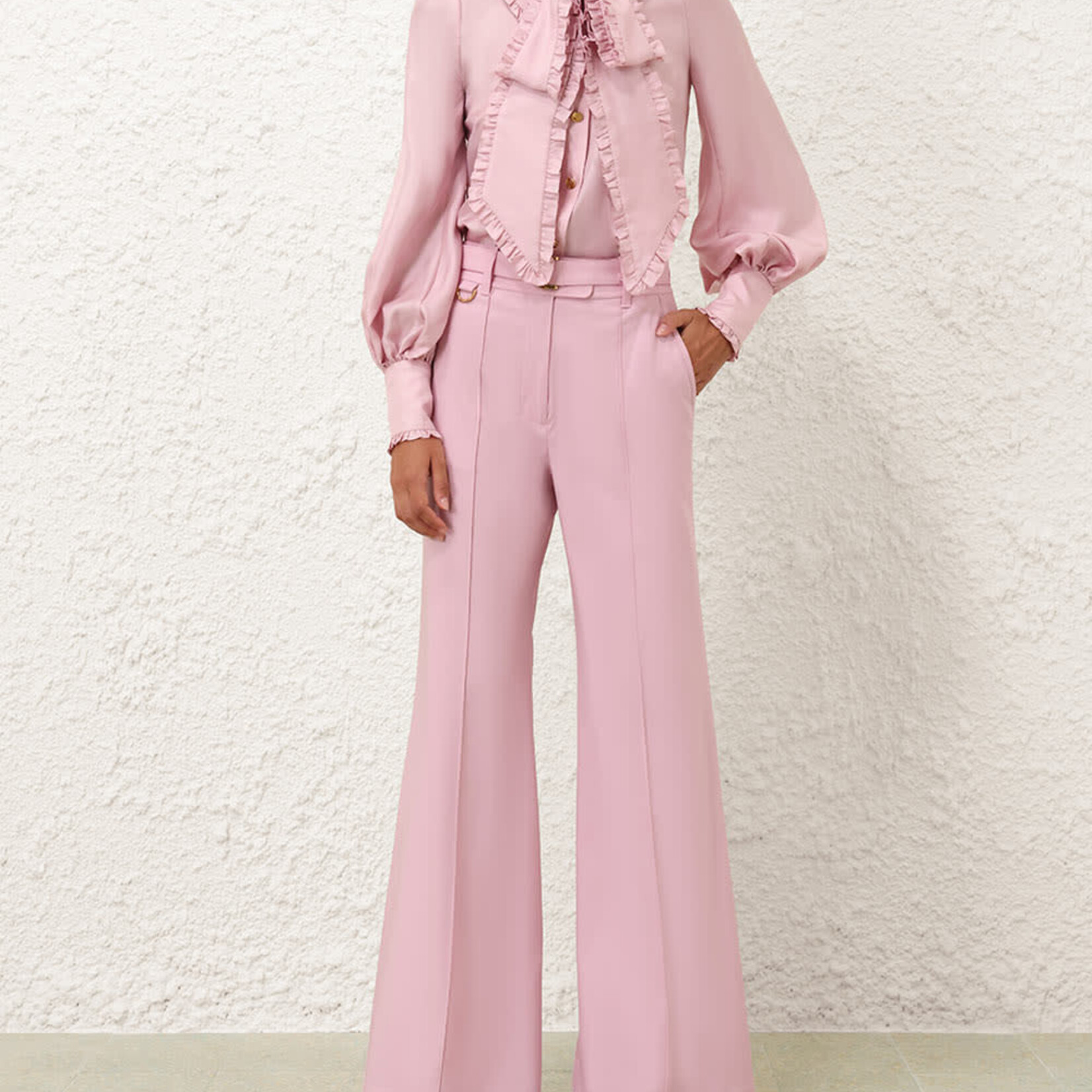 ZIMMERMANN TWILL BOW SHIRT