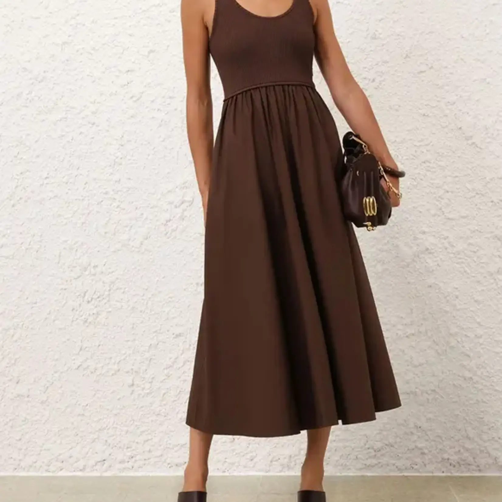 ZIMMERMANN POPLIN RACER DRESS