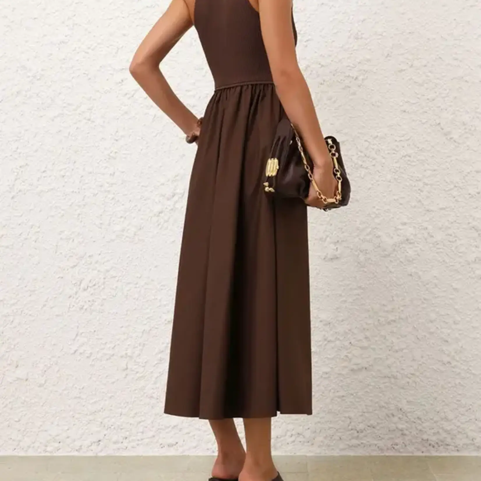 ZIMMERMANN POPLIN RACER DRESS