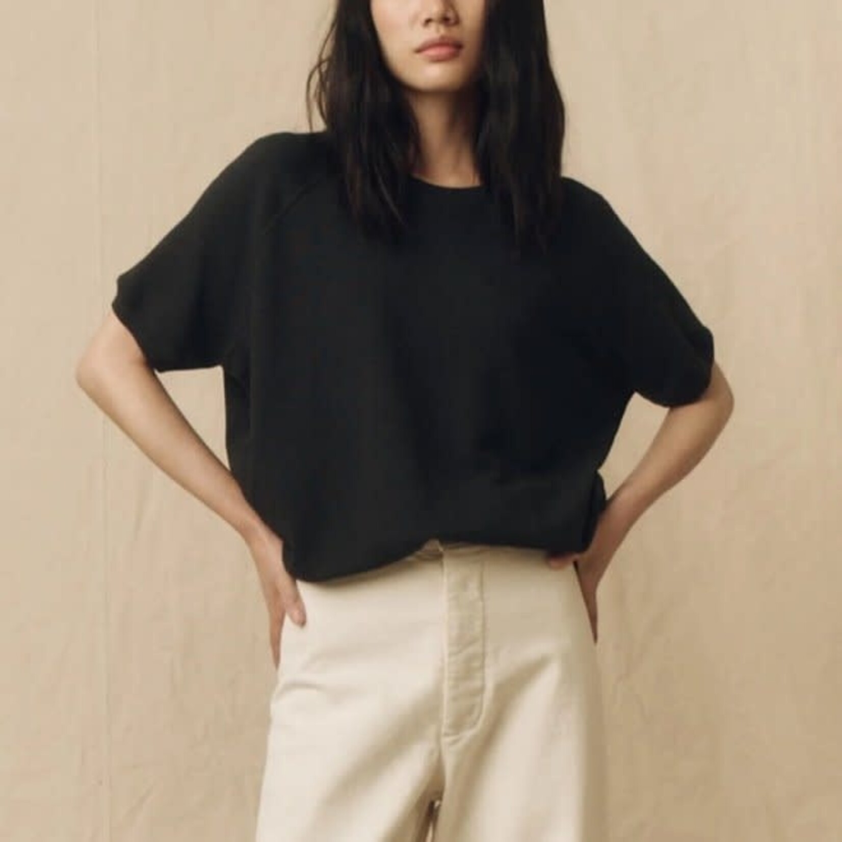 THE GREAT THE SHORT SLEEVE SWEATSHIRT