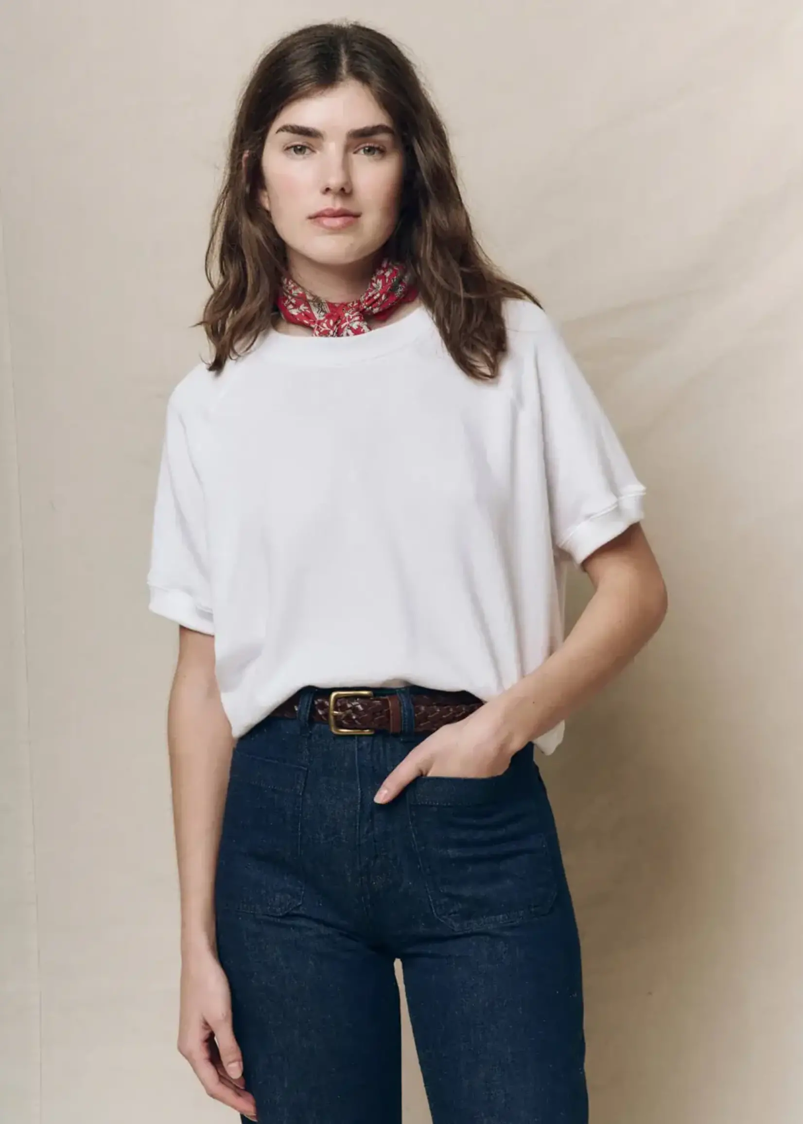 THE GREAT THE SHORT SLEEVE SWEATSHIRT